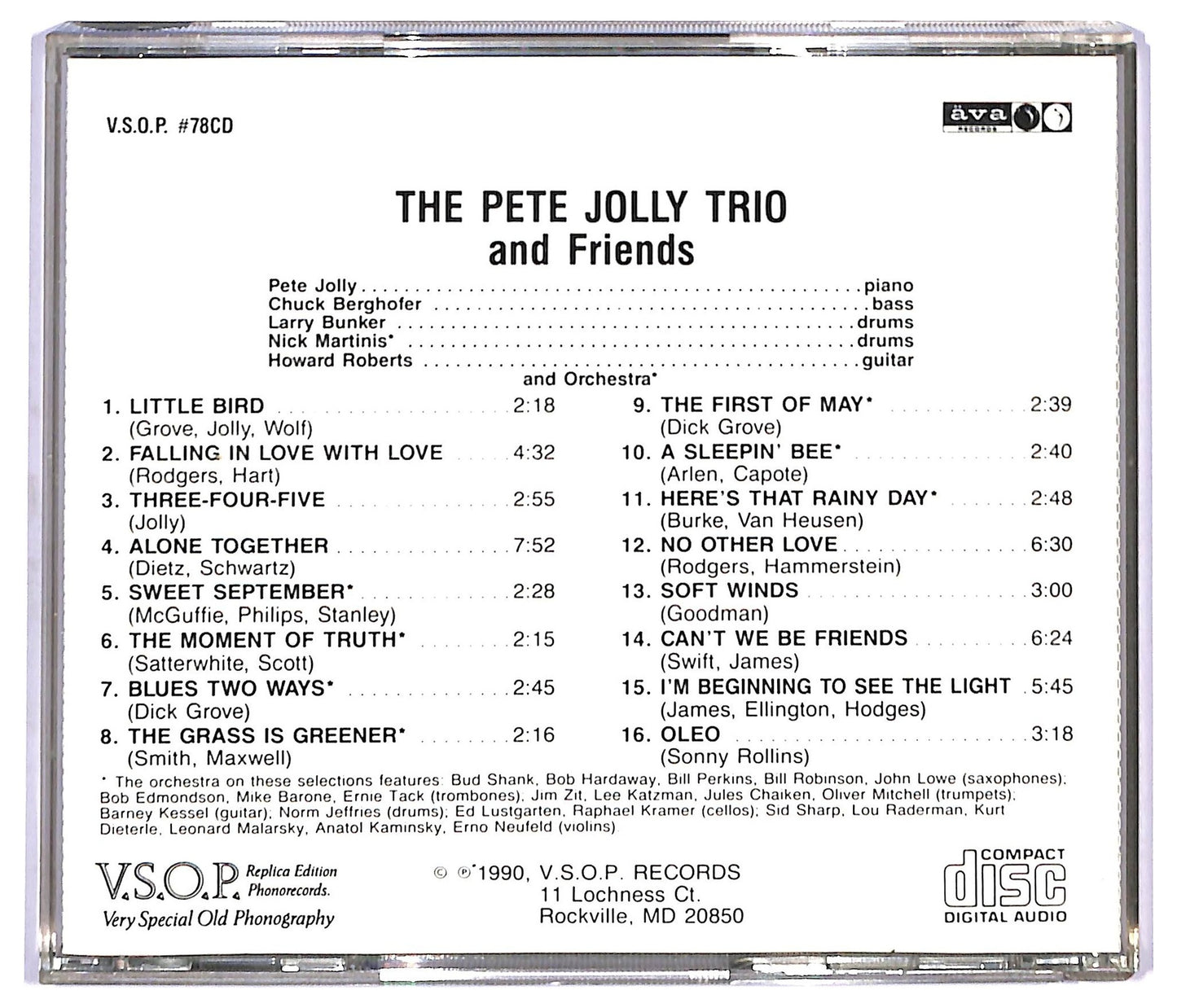 EBOND The Pete Jolly Trio - The Pete Jolly Trio And Friends CD CD090930