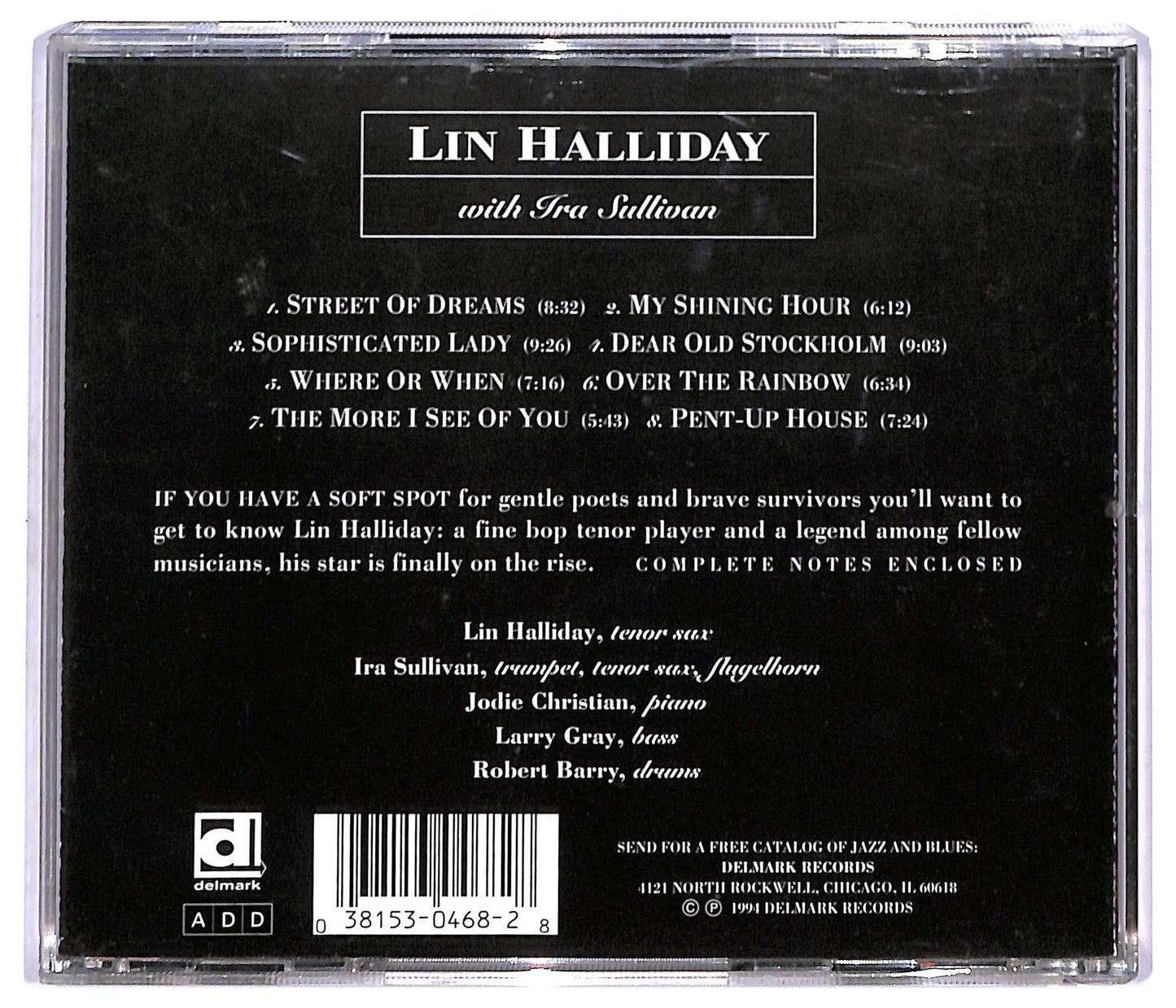 EBOND Lin Halliday With Ira Sullivan - Where Or When CD CD090955