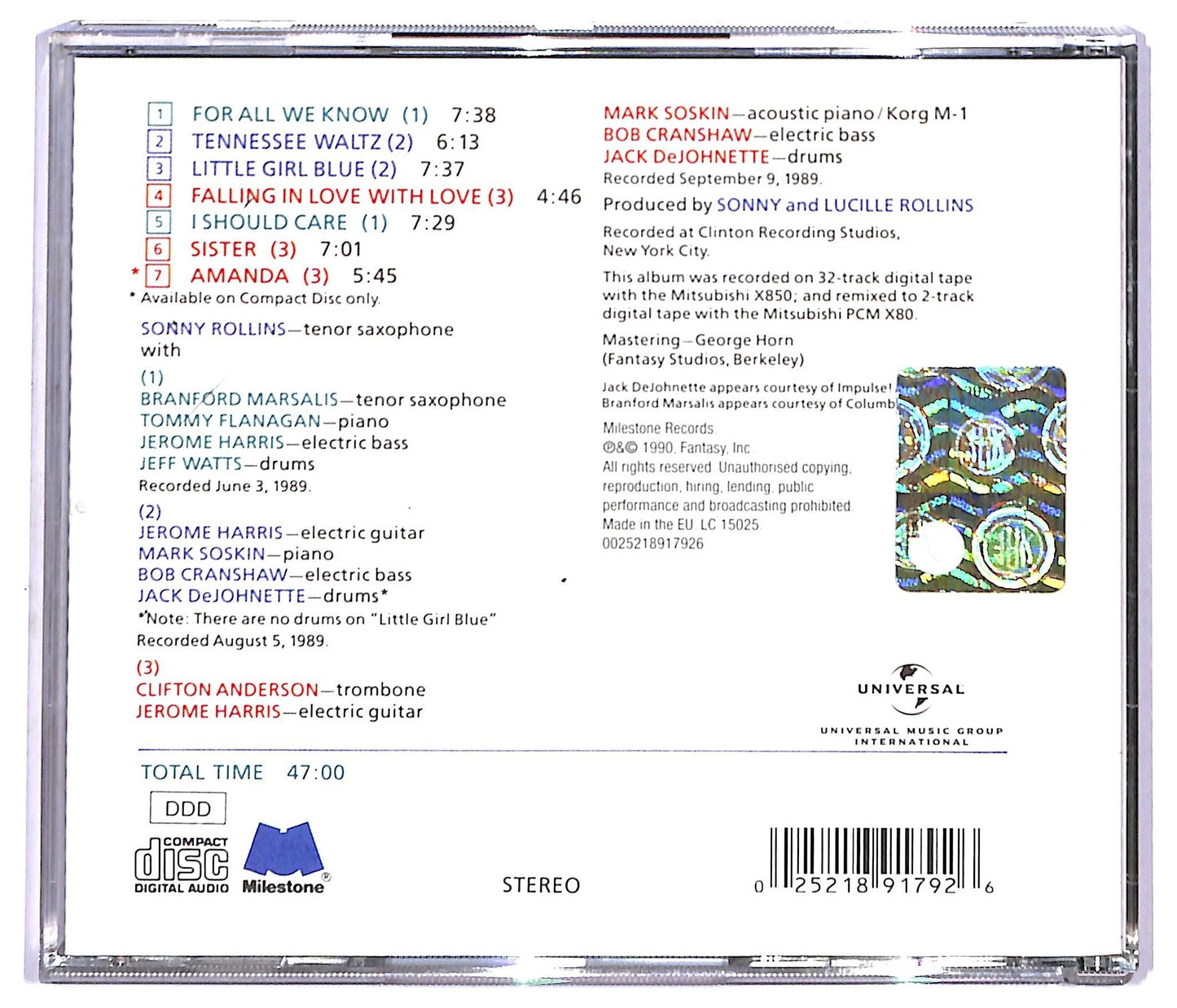 EBOND Sonny Rollins - Falling In Love With Jazz CD CD090961