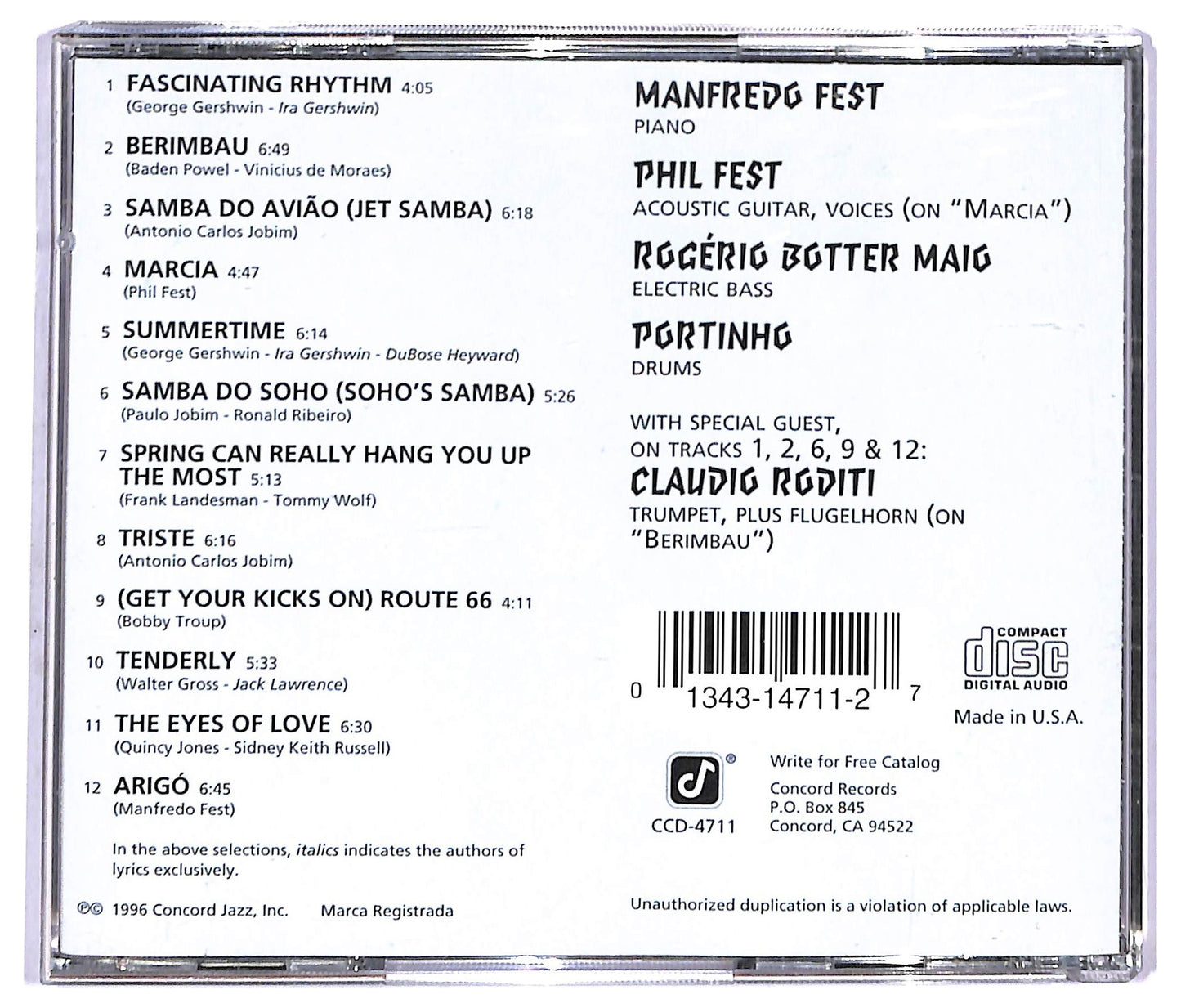 EBOND Manfredo Fest - Fascinating Rhythm CD CD090969