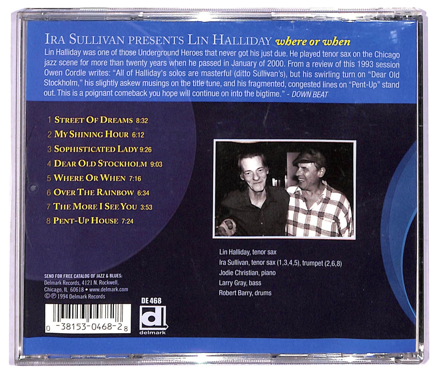 EBOND Ira Sullivan Presents Lin Halliday - Where Or When CD CD091108