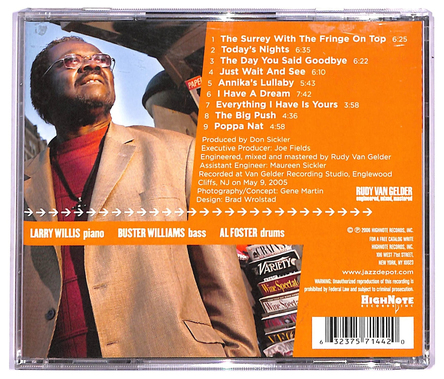 EBOND Larry Willis Trio - The Big Push CD CD091116