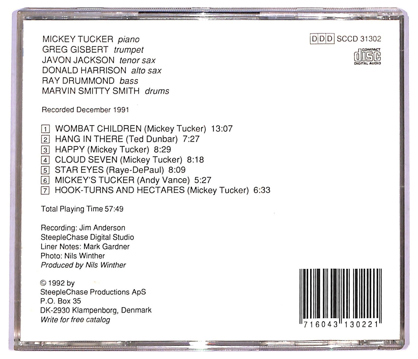 EBOND Mickey Tucker Sextet - Hang In There CD CD091155