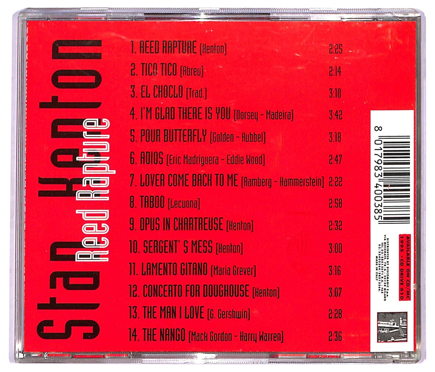 EBOND Stan Kenton - Reed Rapture CD CD091258