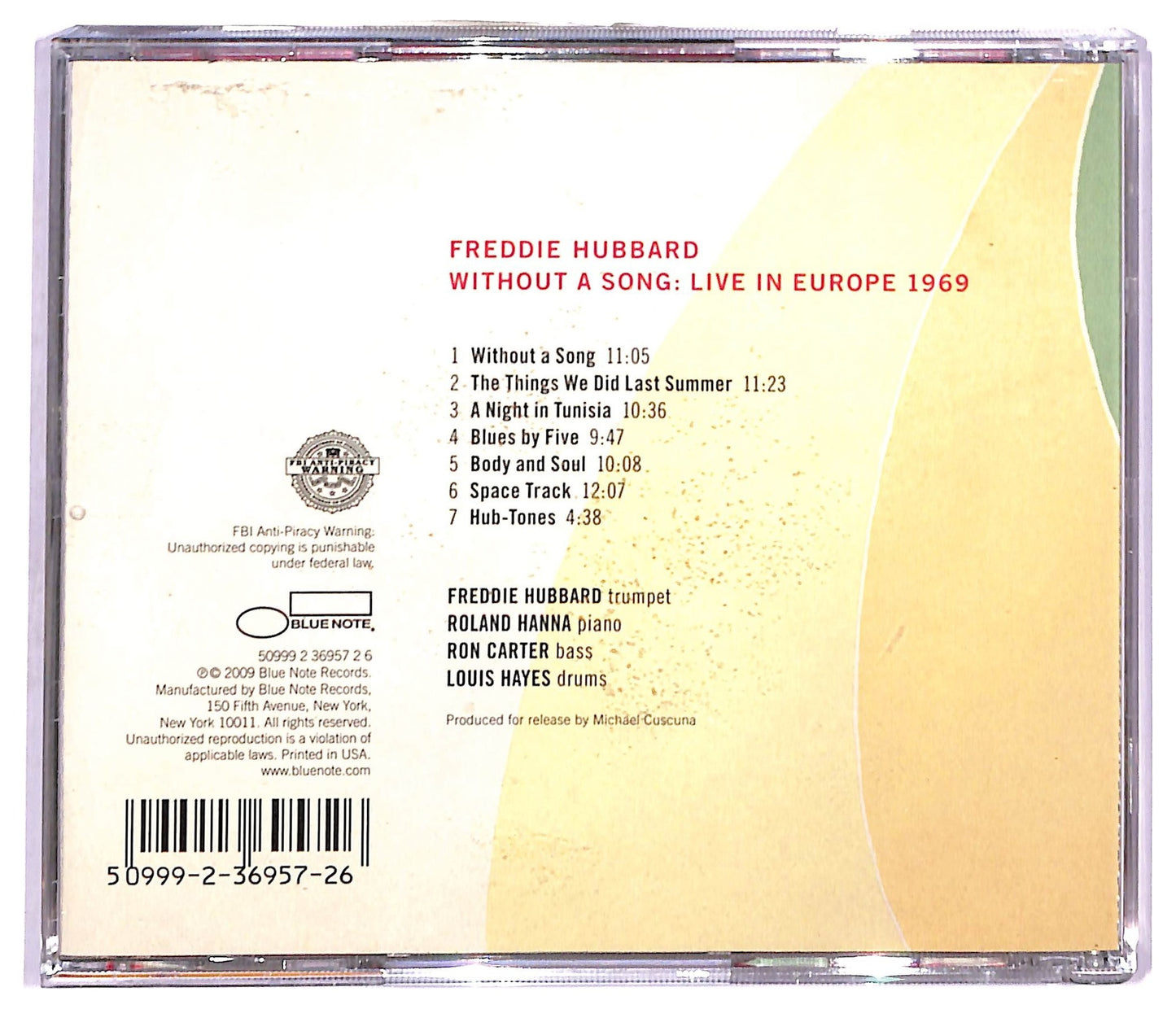 EBOND Freddie Hubbard - Without A Song: Live In Europe 1969 CD CD091259