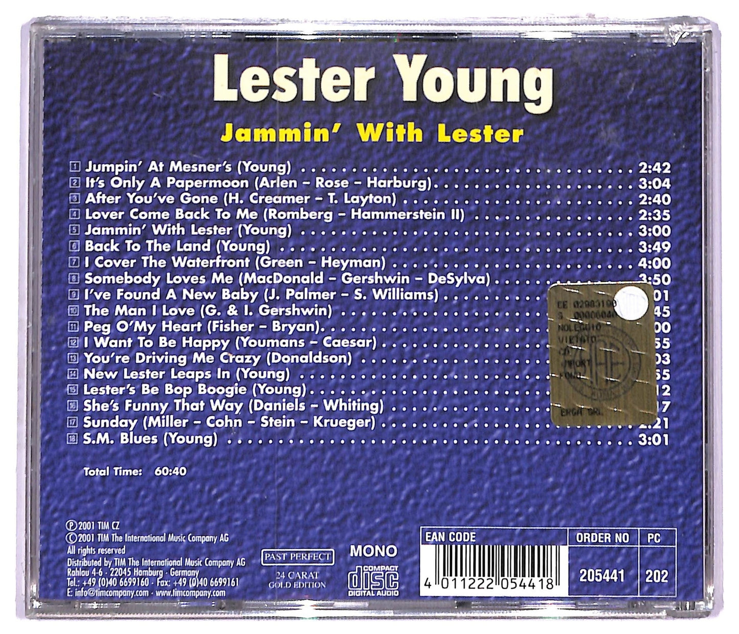 EBOND Lester Young - Jammin' With Lester CD CD091312