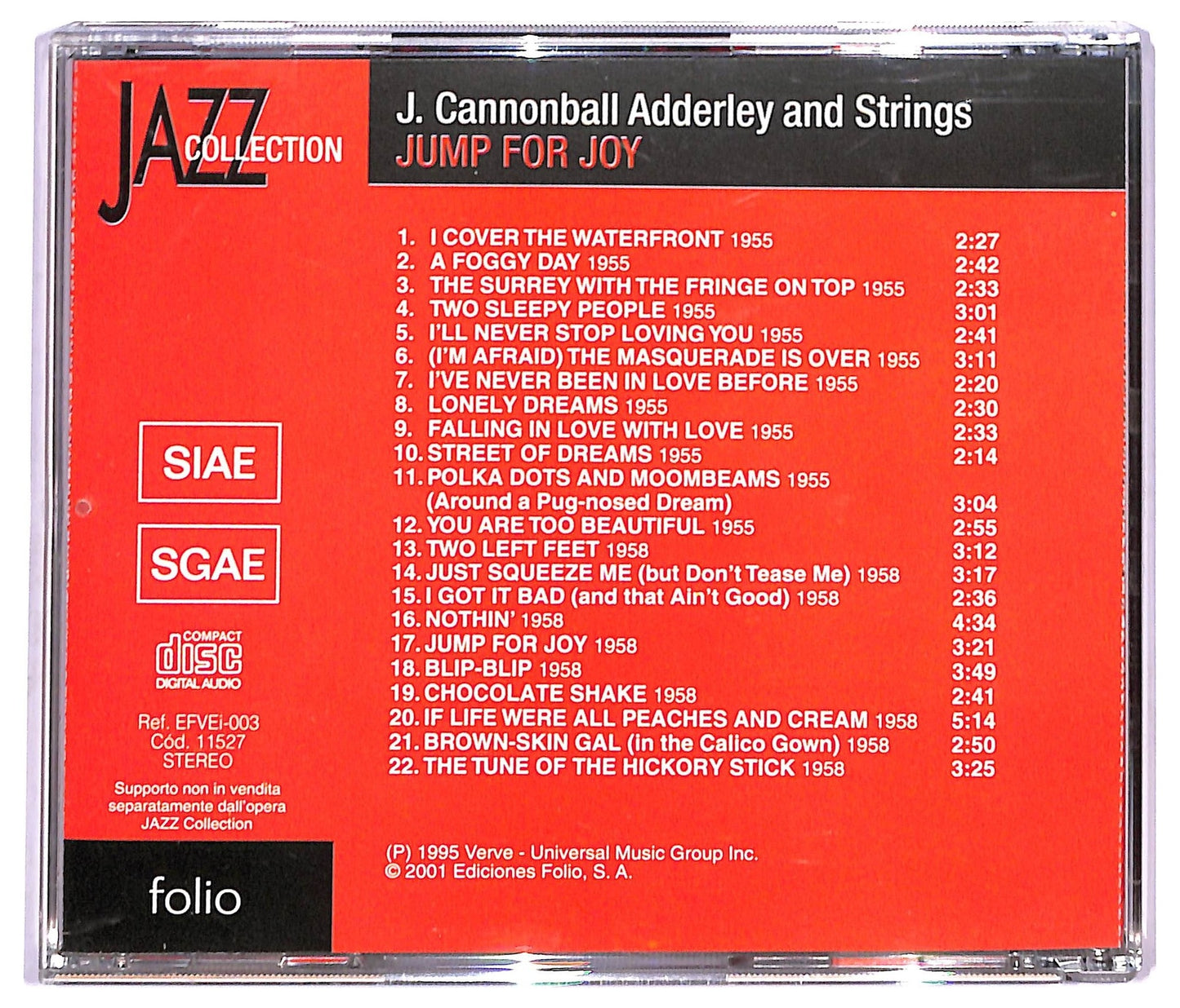 EBOND Cannonball Adderley - J. Cannonball Adderley And Strings CD CD091327