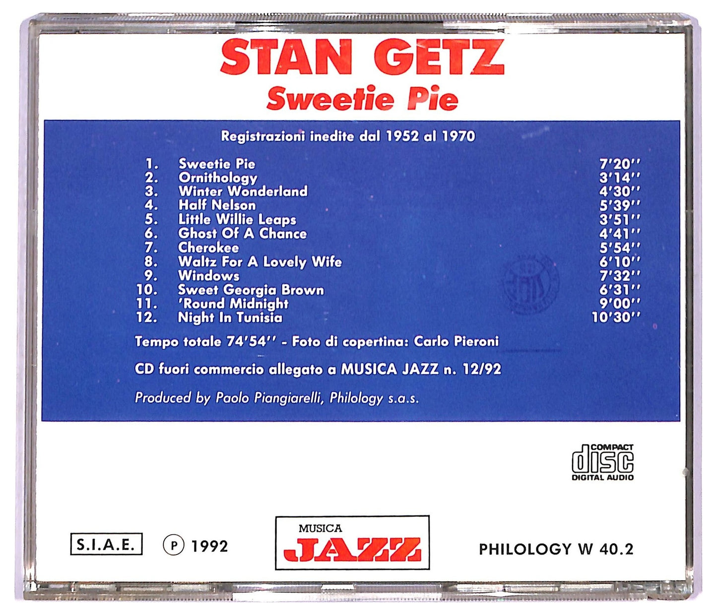 EBOND Stan Getz - Sweetie Pie CD CD091331