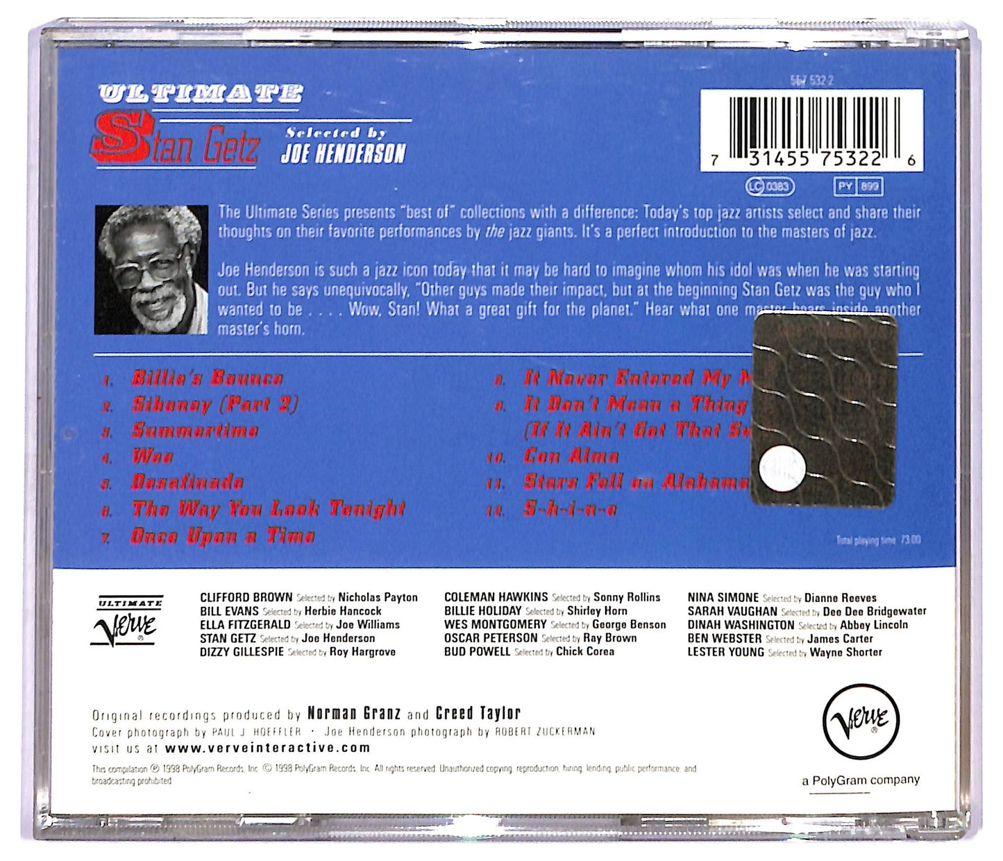 EBOND Stan Getz - Ultimate Stan Getz CD CD091337