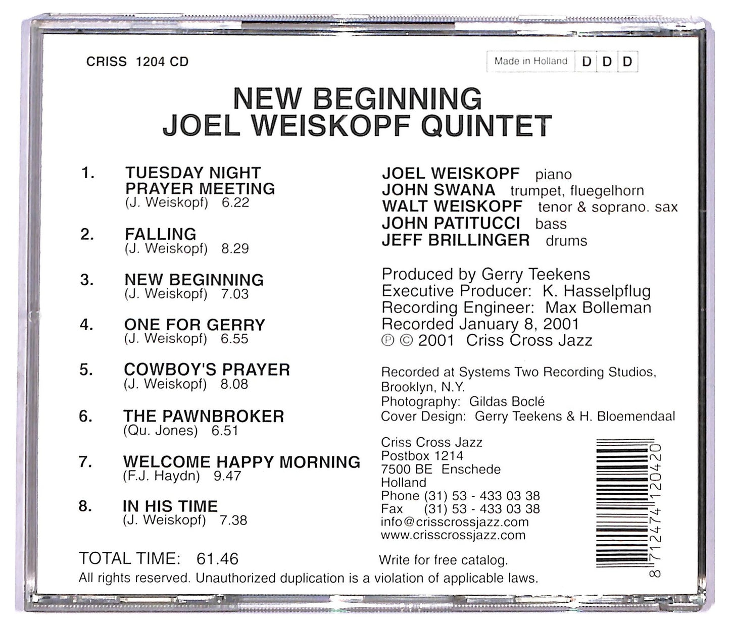EBOND Joel Weiskopf - New Beginning CD CD091352
