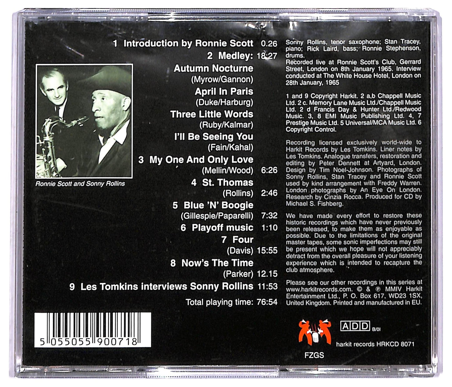 EBOND Sonny Rollins - Live In London CD CD091412