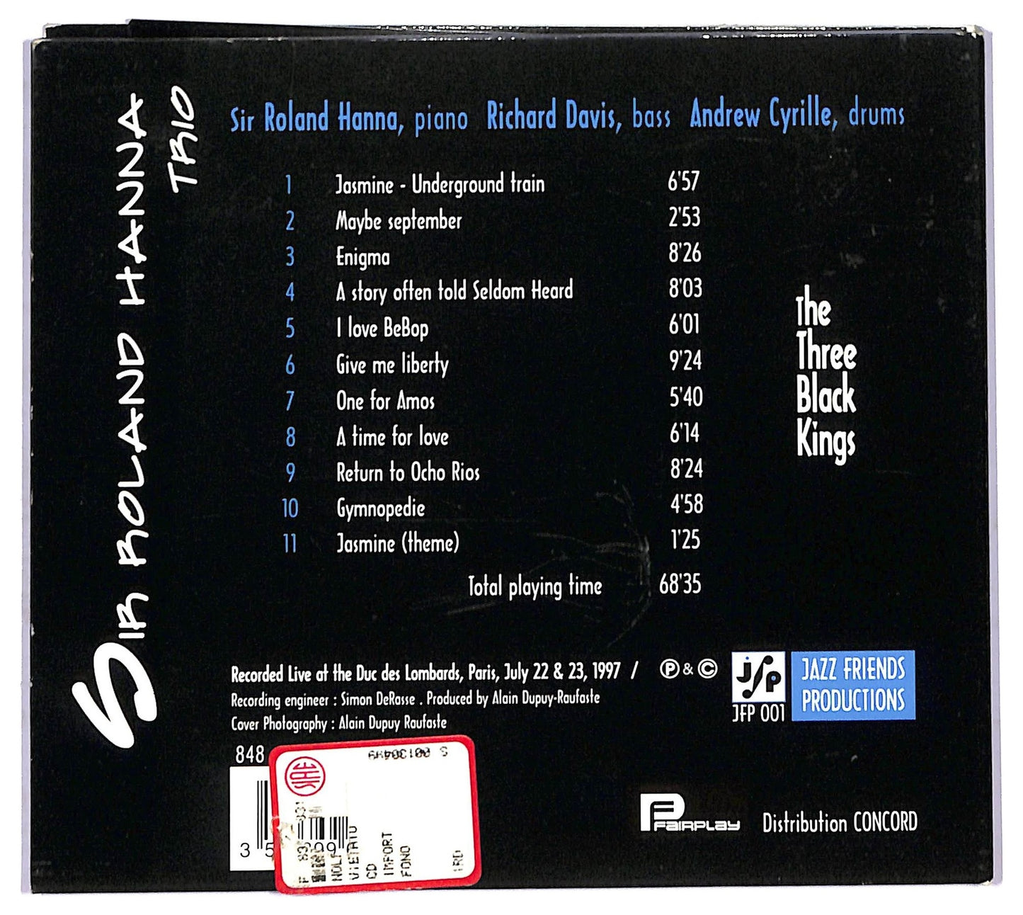 EBOND Sir Roland Hanna Trio - The Three Black Kings CD CD091413