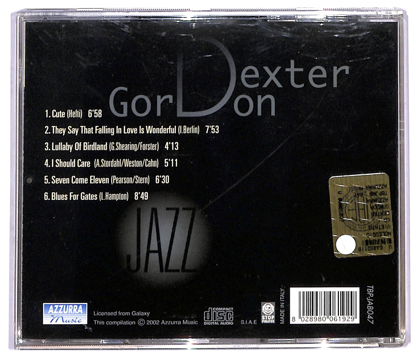 EBOND Dexter Gordon - Dexter Gordon CD CD091417
