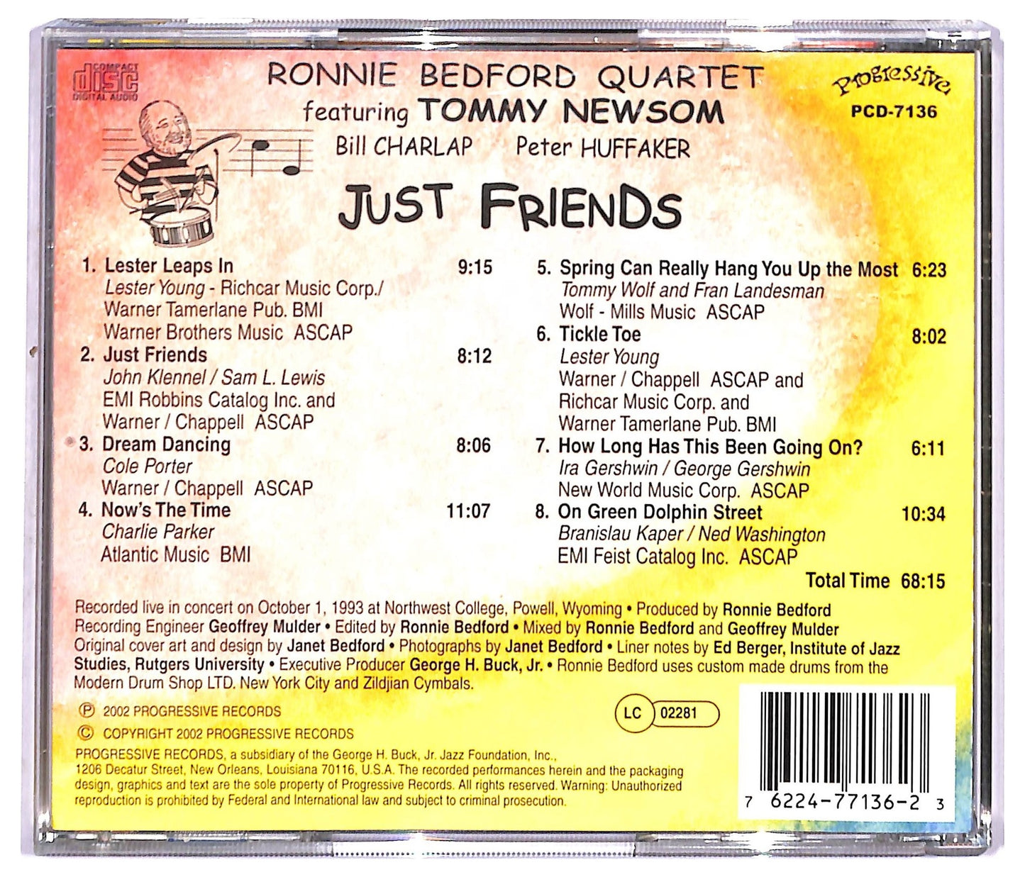 EBOND Ronnie Bedford Quartet - Just Friends CD CD091453