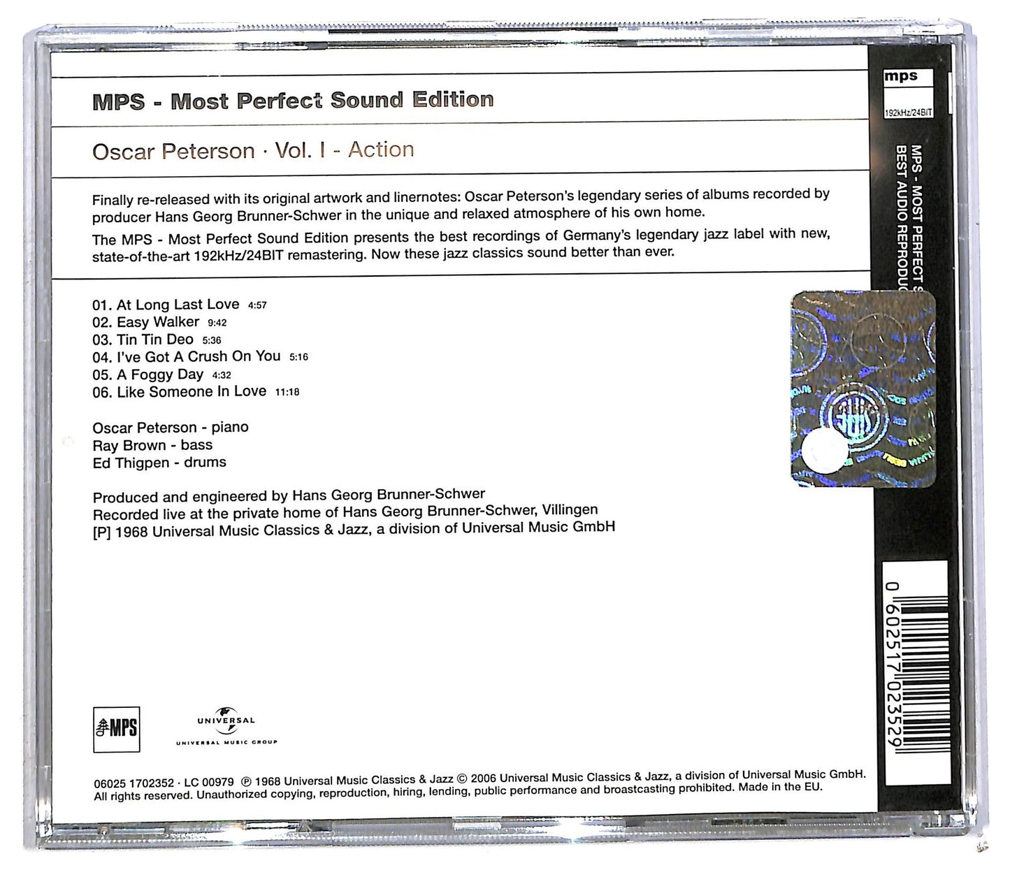 EBOND Oscar Peterson - Action CD CD091628