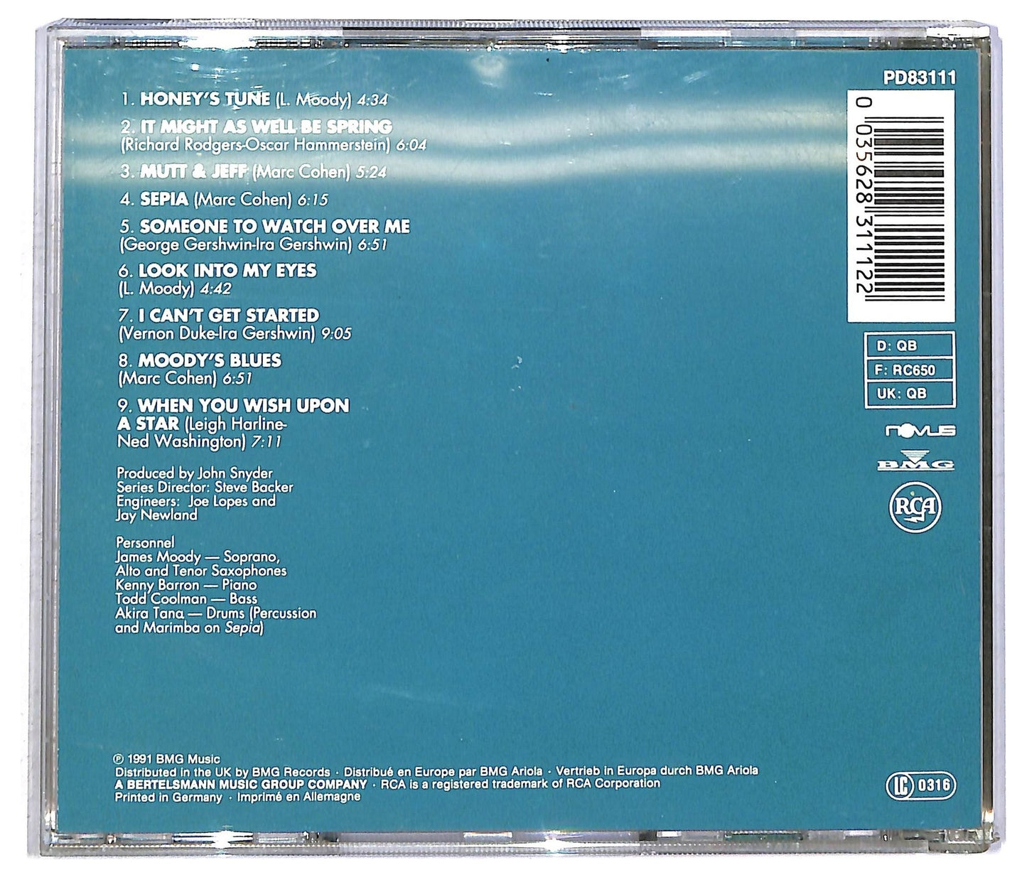 EBOND James Moody - Honey CD CD091629