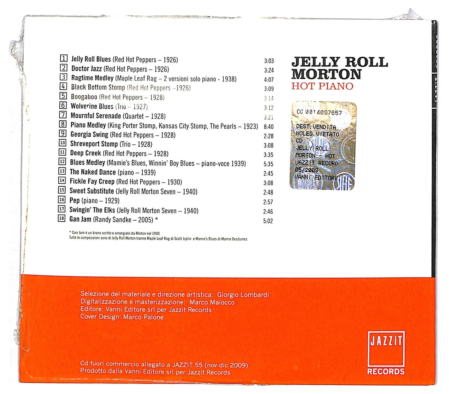 EBOND Jelly Roll Morton - Hot Piano CD CD091630