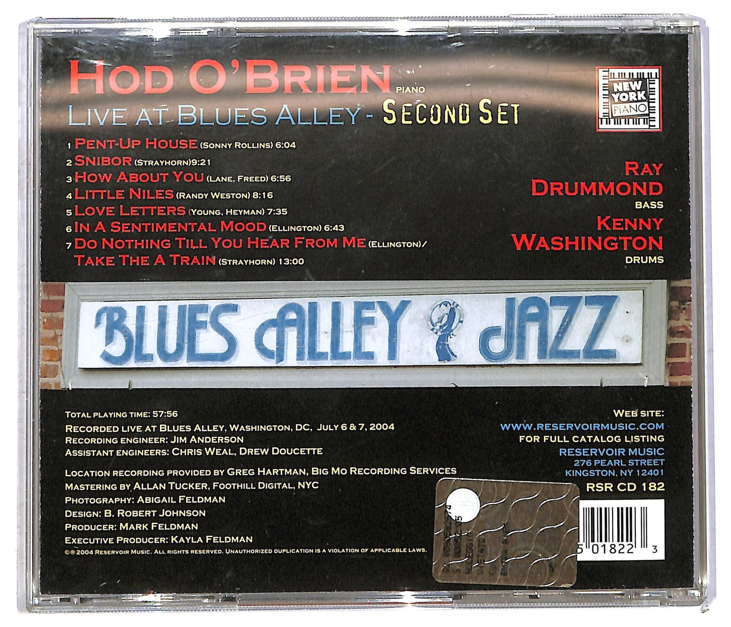 EBOND Hod O'Brien - Live At Blues Alley - Second Set CD CD091717