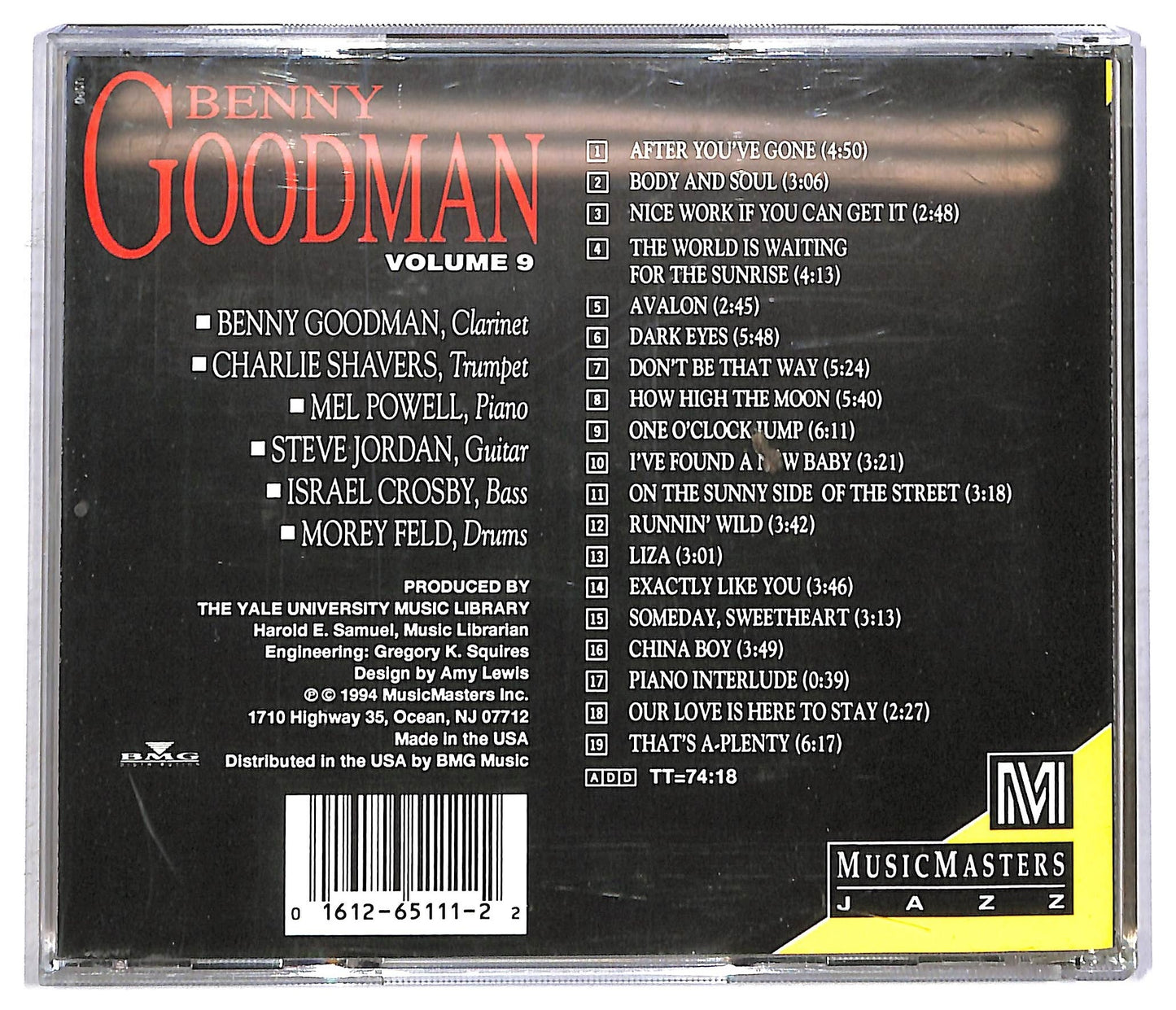 EBOND Benny Goodman - Volume 9 Live At Basin Street, 1954 CD CD091724