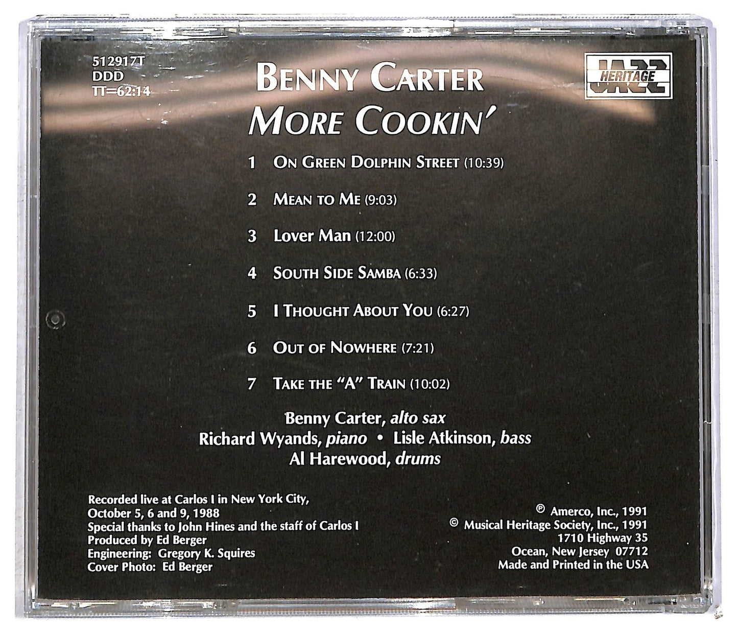 EBOND Benny Carter - More Cookin' CD CD091725