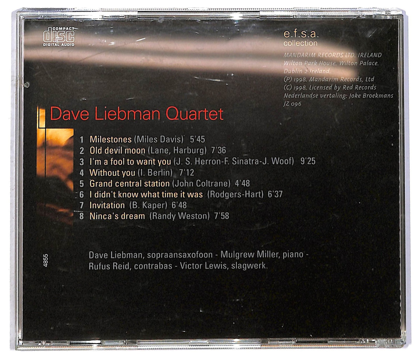 EBOND Dave Liebman Quartet - Dave Liebman Quartet CD CD091739