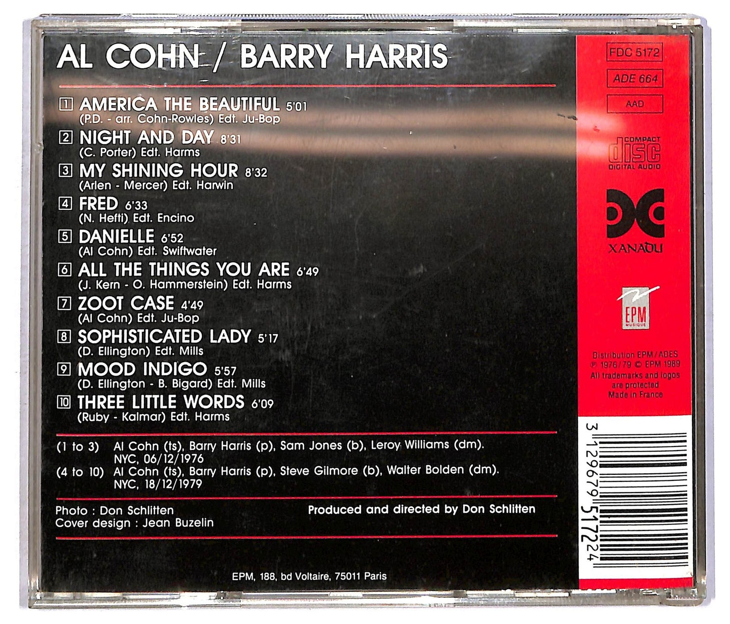 EBOND Al Cohn & Barry Harris -The Complete Al Cohn Vol. 2 - No Problem CD CD091802