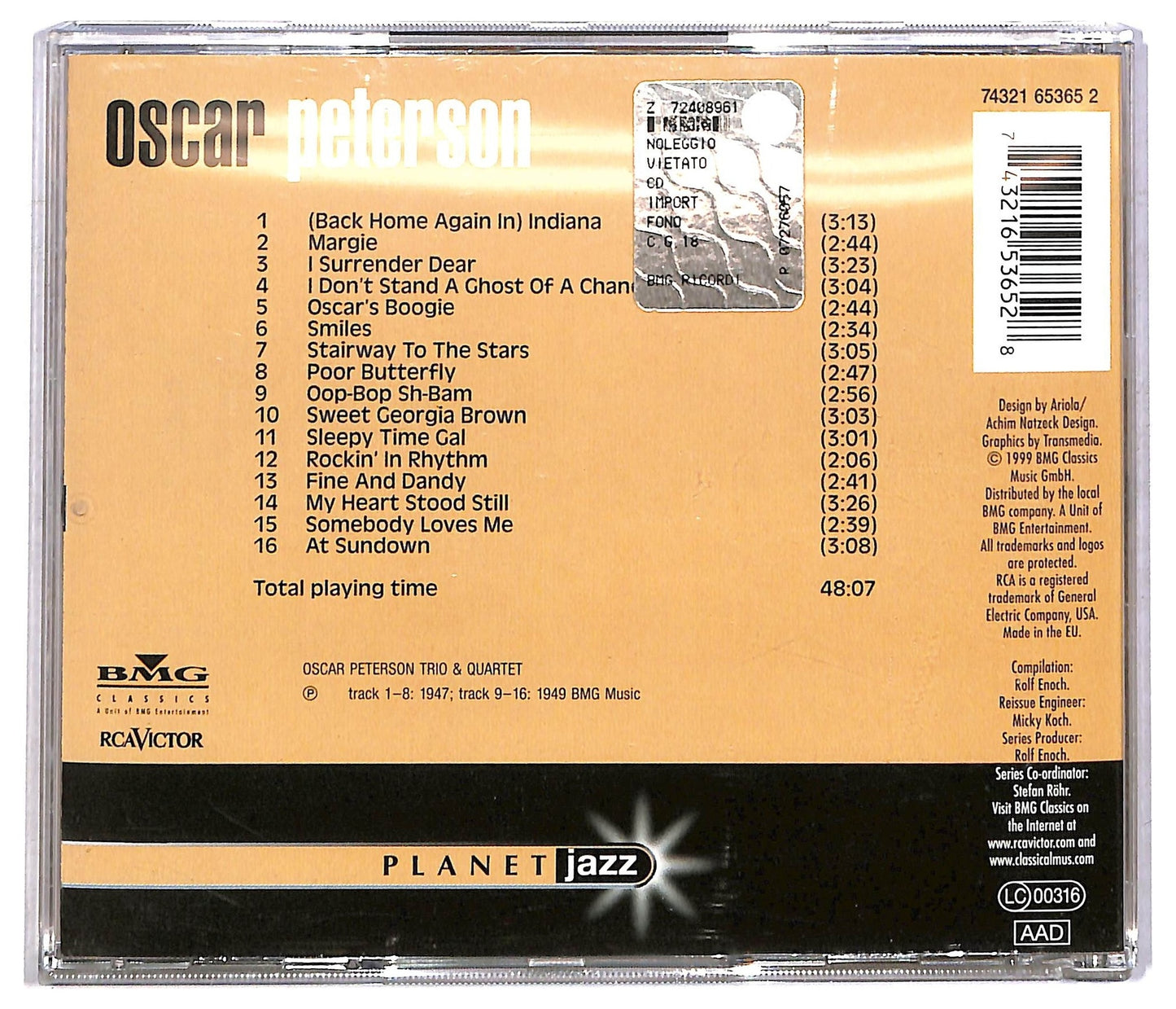 EBOND Oscar Peterson - Planet Jazz CD CD091816