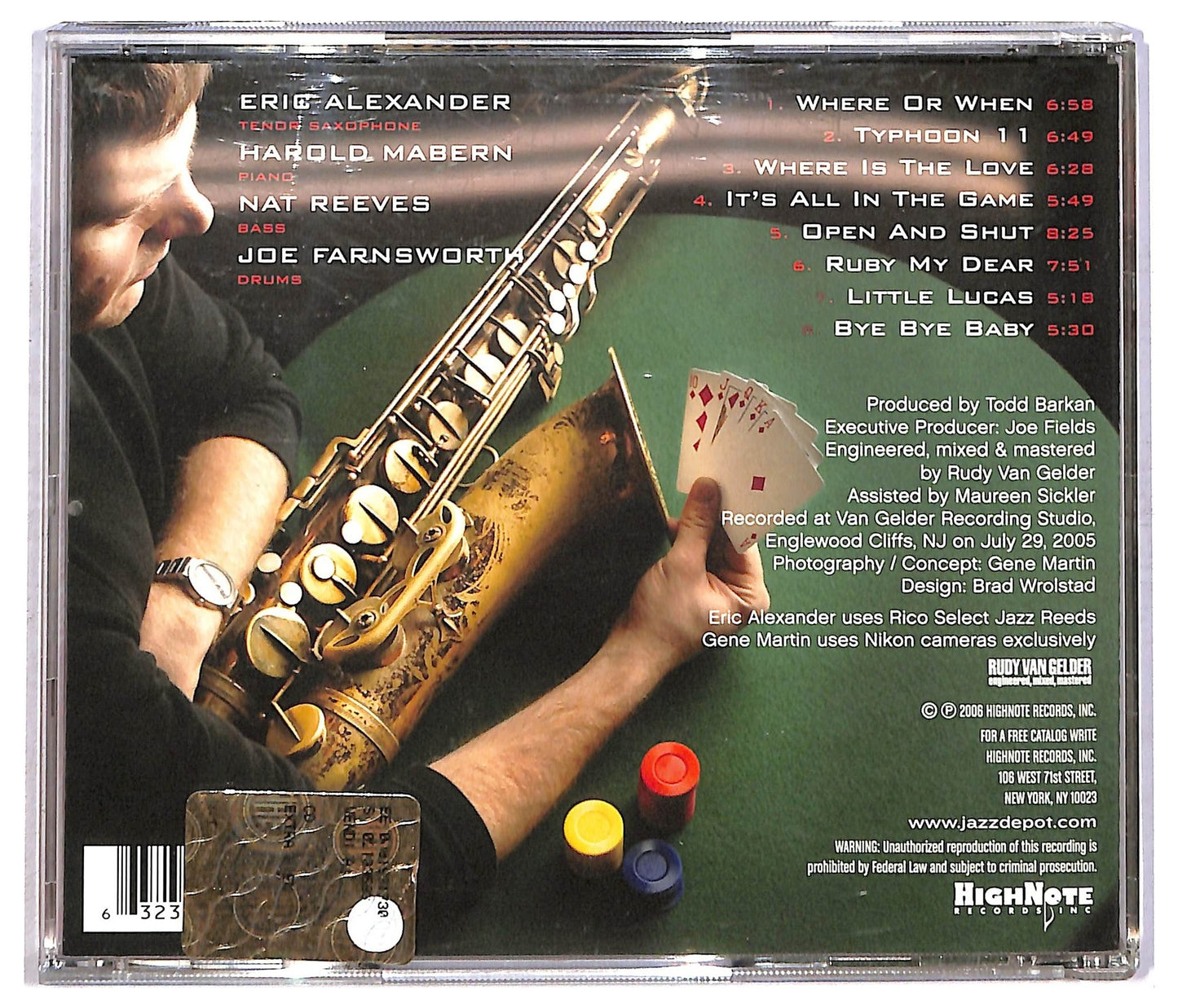 EBOND Eric Alexander - It's All In The Game CD CD091842