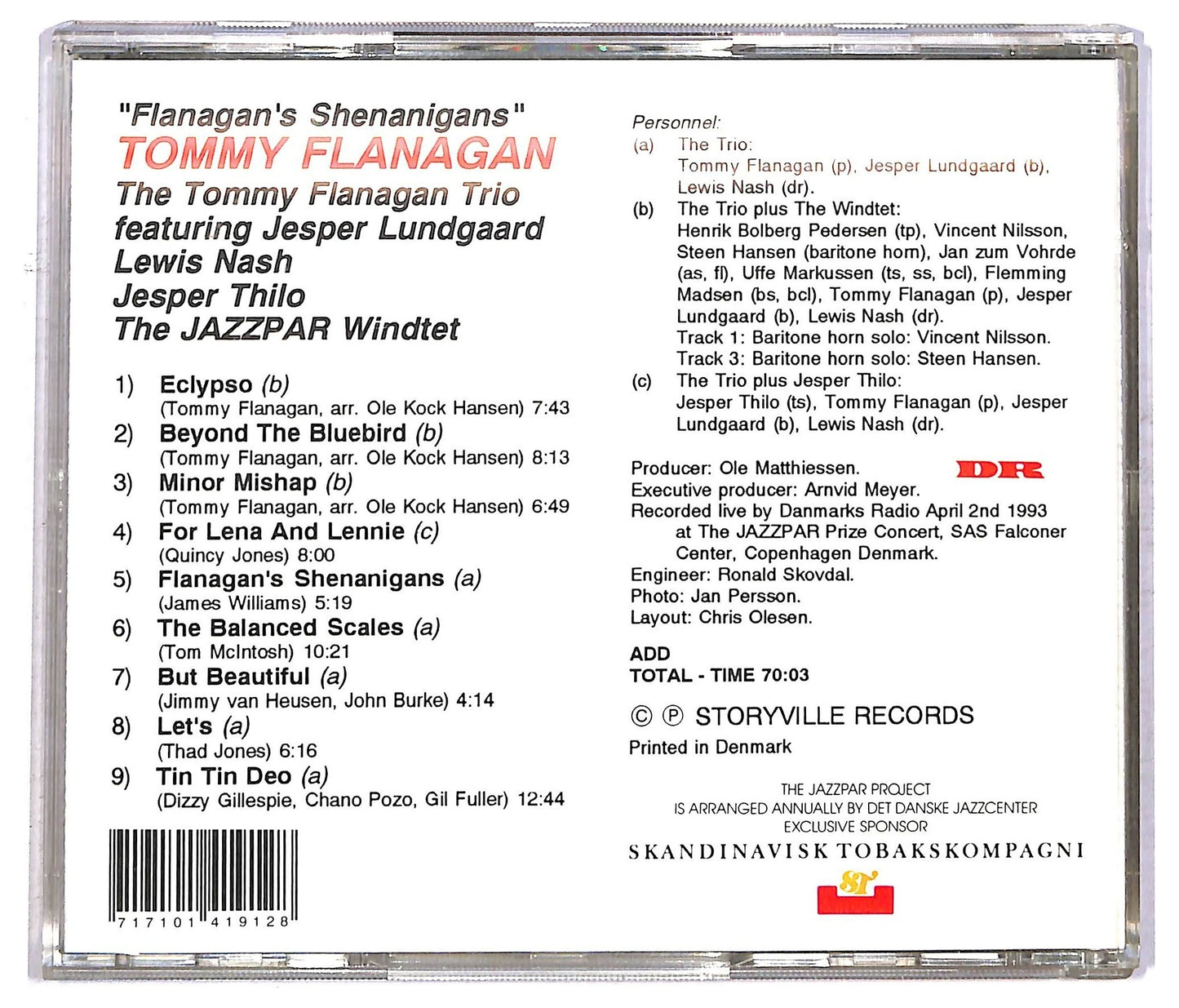 EBOND Tommy Flanagan Trio - Flanagan's Shenanigan's CD CD091845