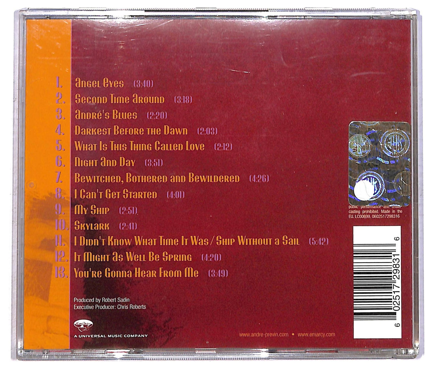 EBOND Andre Previn - Alone CD CD091947