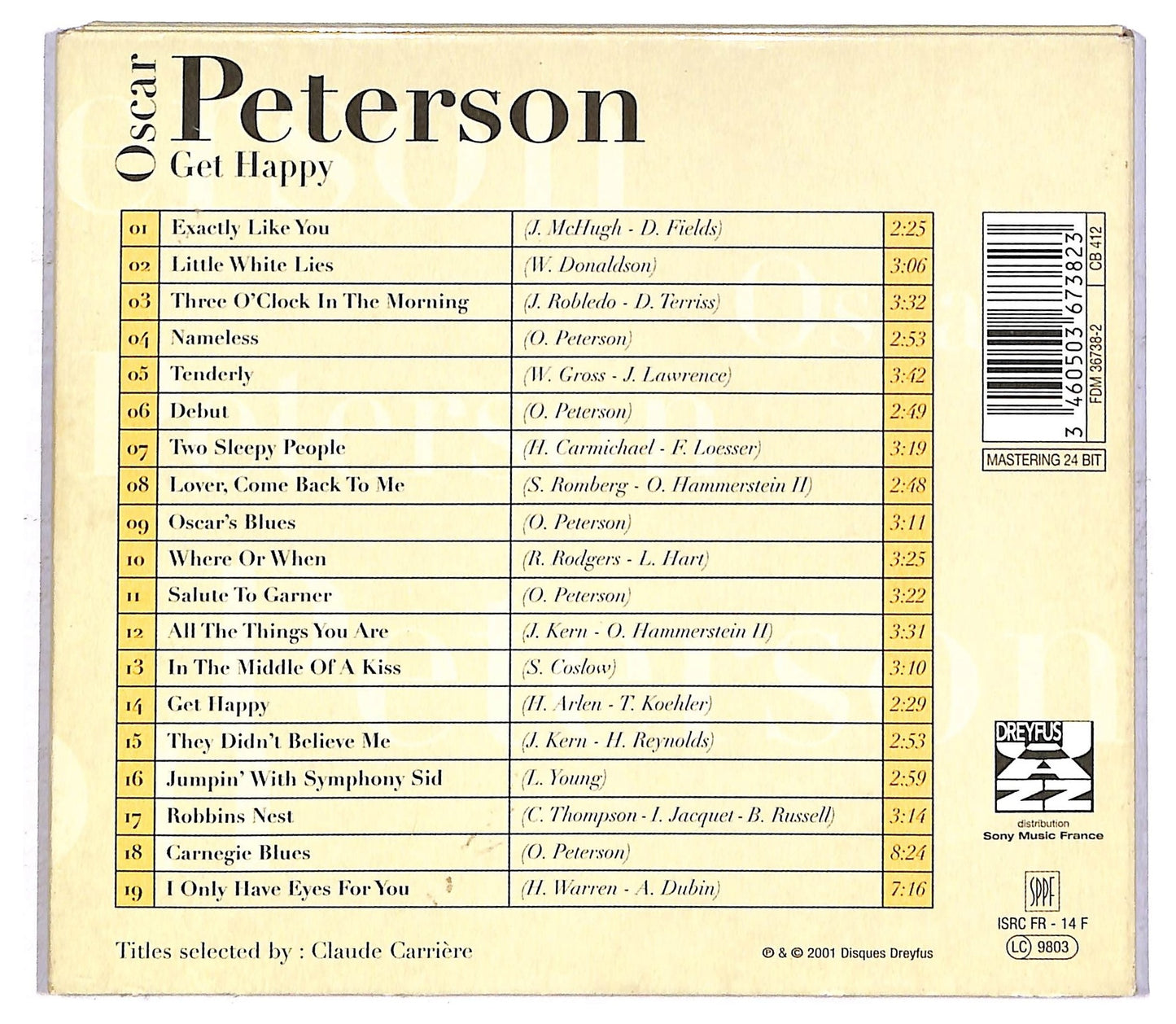 EBOND Oscar Peterson - Get Happy CD CD091959
