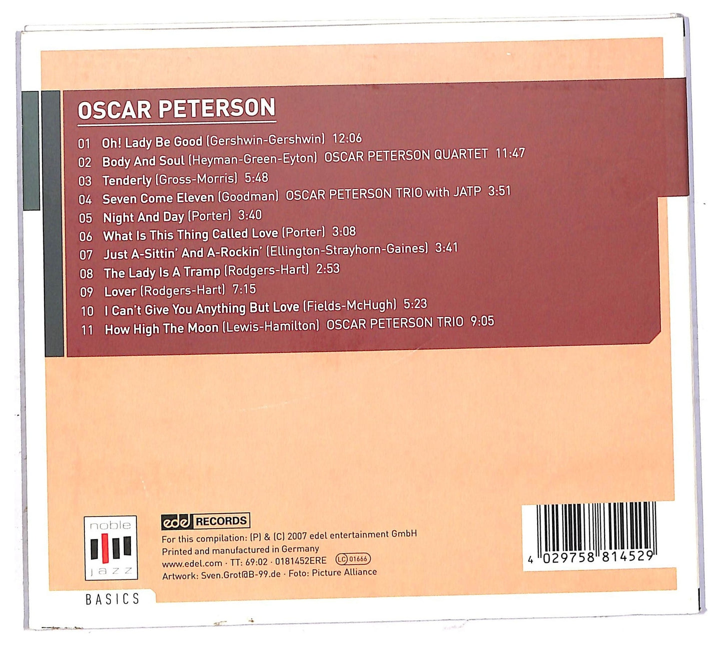EBOND Oscar Peterson - Night And Day CD CD091960