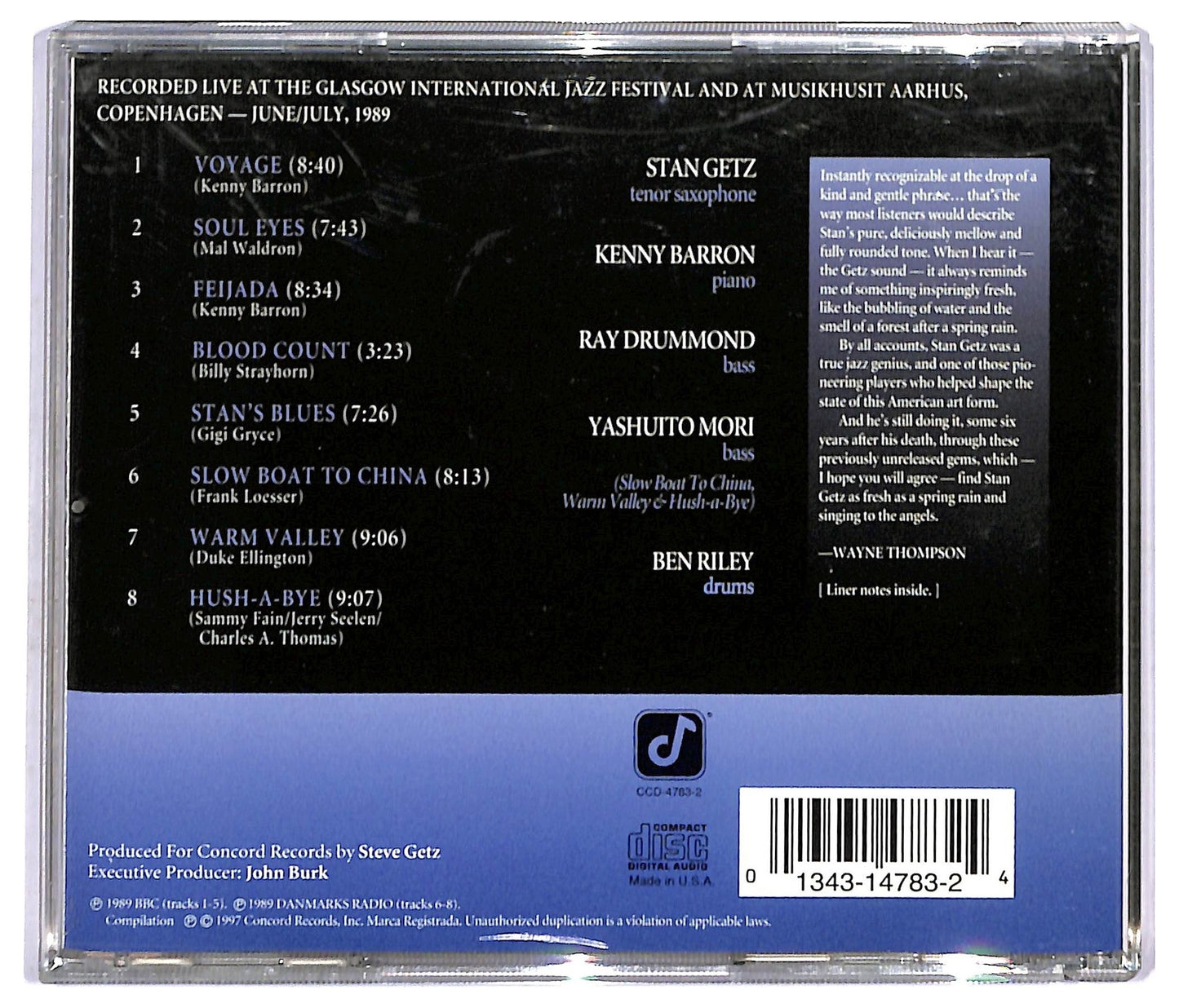 EBOND Stan Getz - Soul Eyes CD CD092035