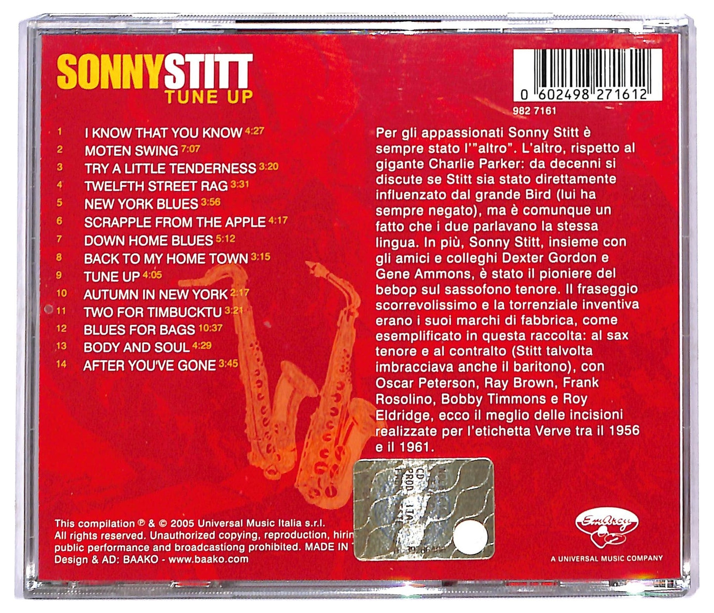 EBOND Sonny Stitt - Tune Up CD CD092050