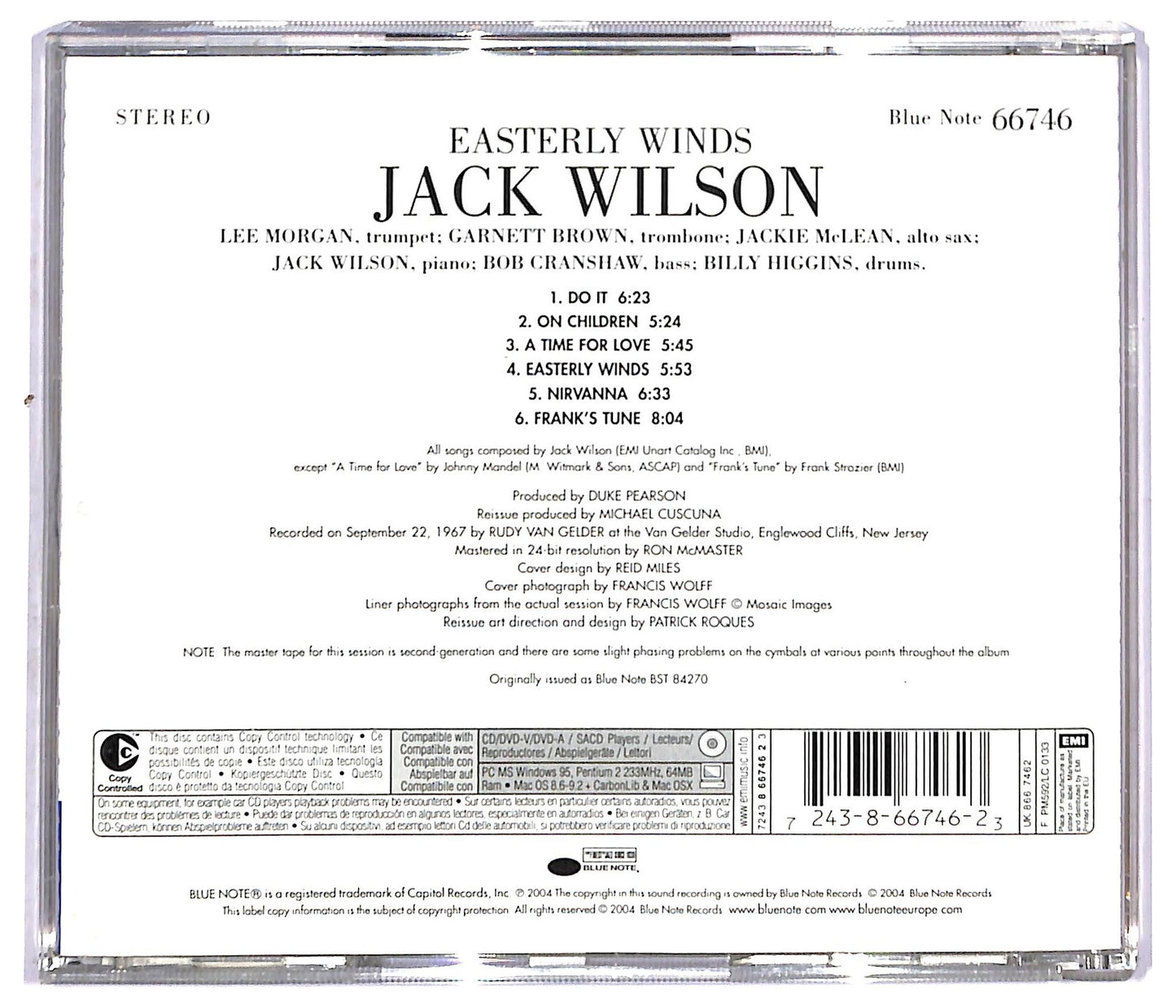 EBOND Jack Wilson - Easterly Winds CD CD092063