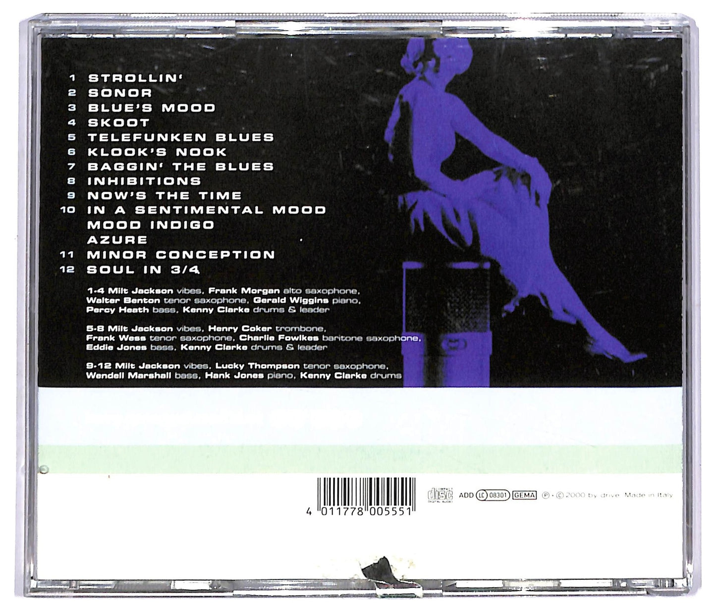 EBOND Kenny Clarke Feat. Milt Jackson - Telefunken Blues CD CD092209