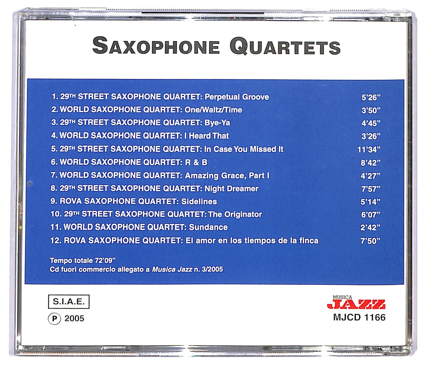 EBOND World Saxophone Quartet - Saxophone Quartets CD CD092216