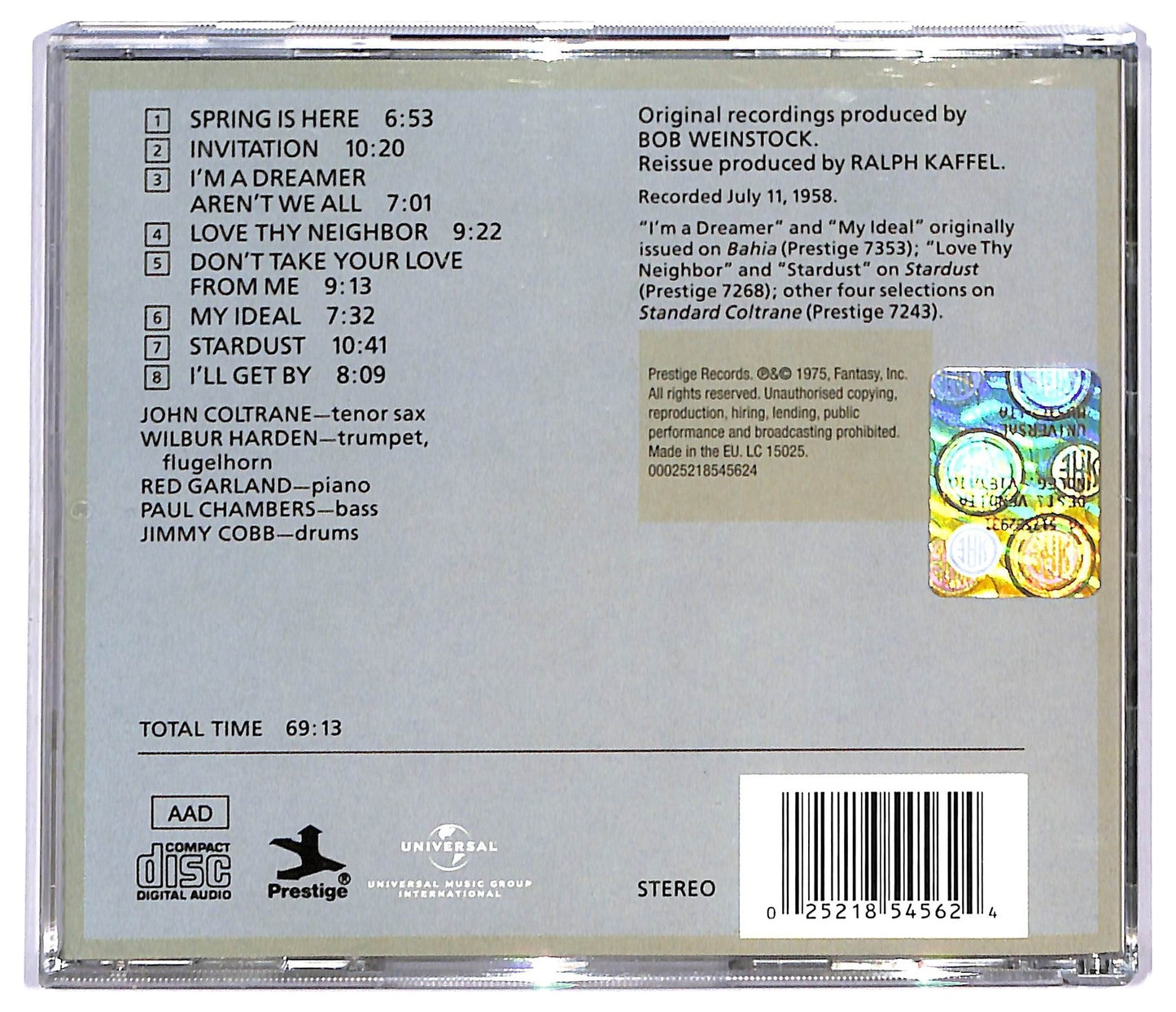 EBOND John Coltrane - The Stardust Session CD CD092234