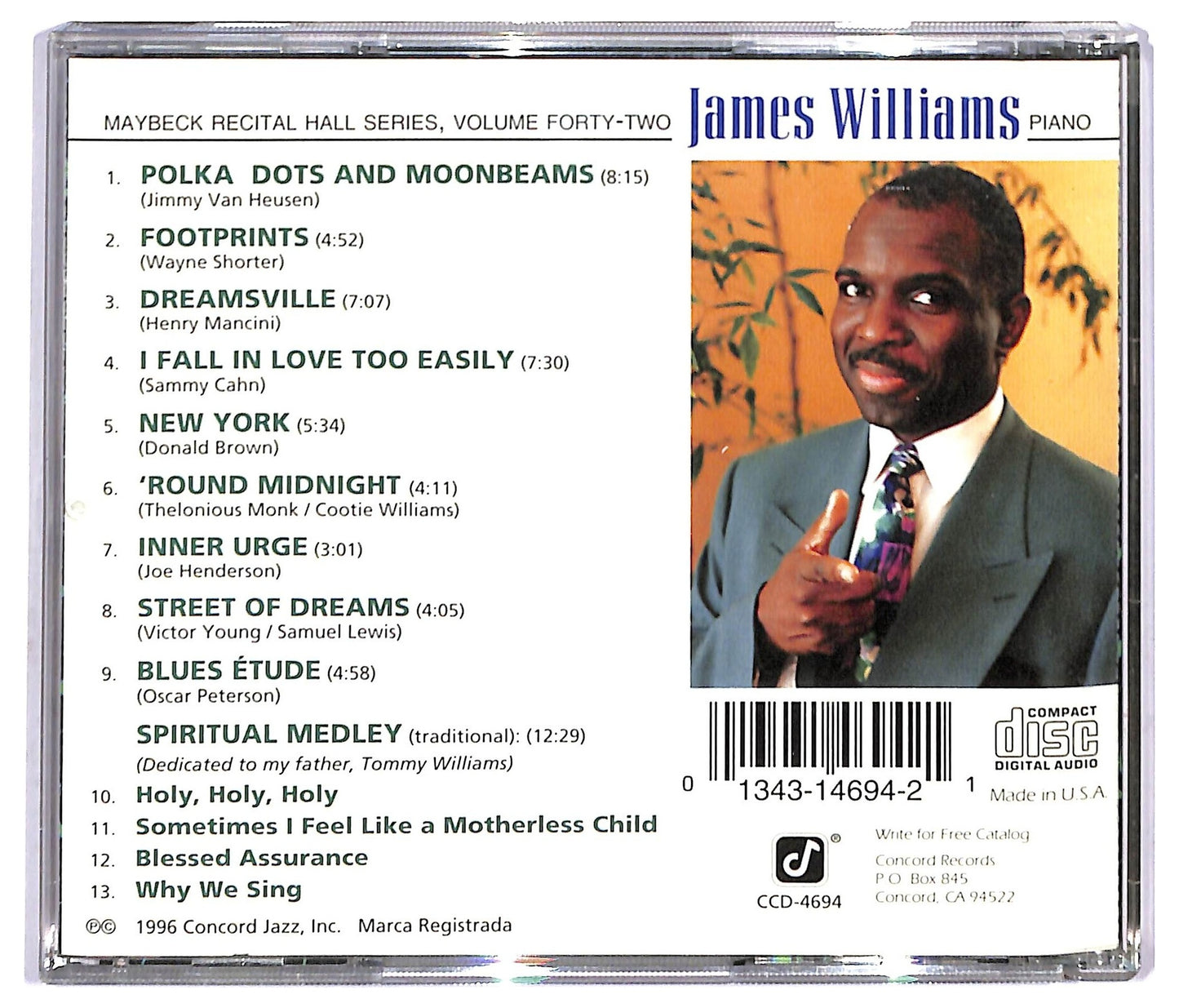 EBOND James Williams - At Maybeck CD CD092264