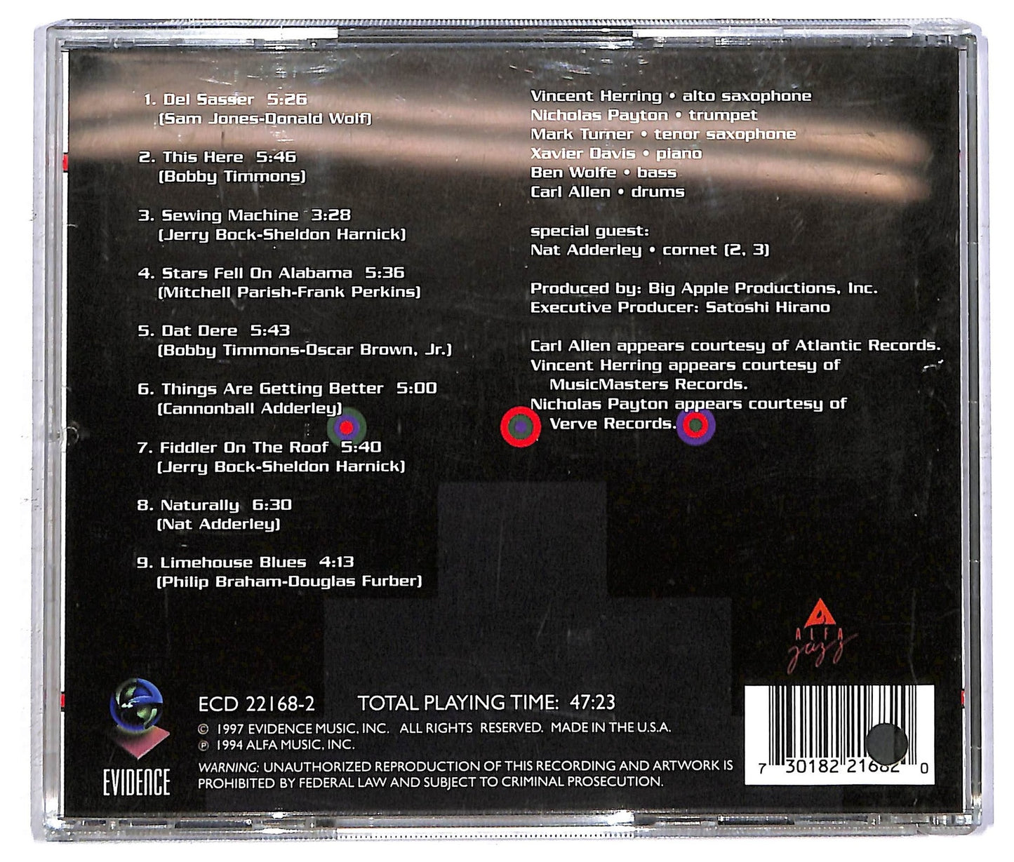 EBOND Carl Allen & Manhattan Projects - We Remember Cannonball CD CD092320