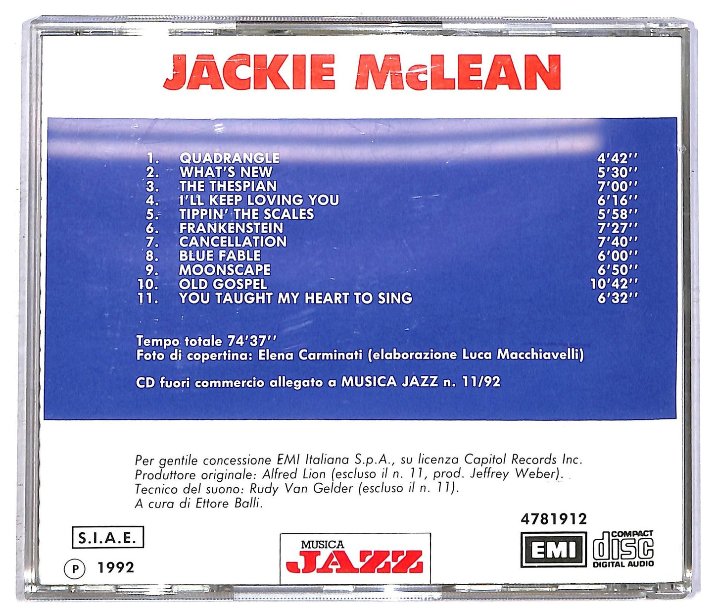 EBOND Jackie McLean - Jackie McLean CD CD092329