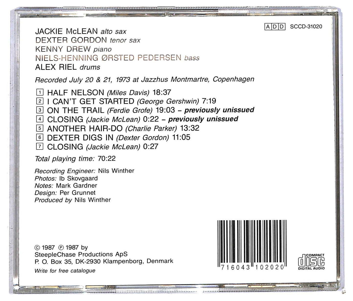 EBOND Jackie McLean feat. Dexter Gordon - The Source, Vol. 2 CD CD092424