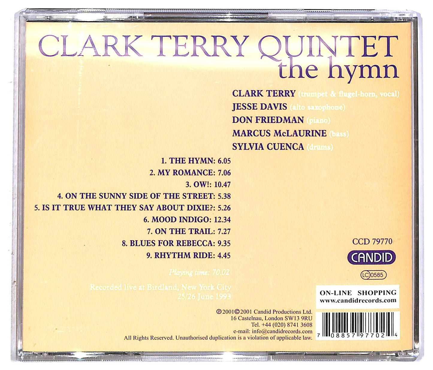 EBOND Clark Terry - The Hymn CD CD092435