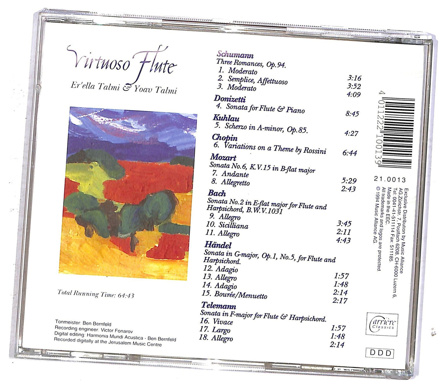 EBOND Er'ella Talmi, Yoav Talmi - Virtuoso Flute CD CD092440