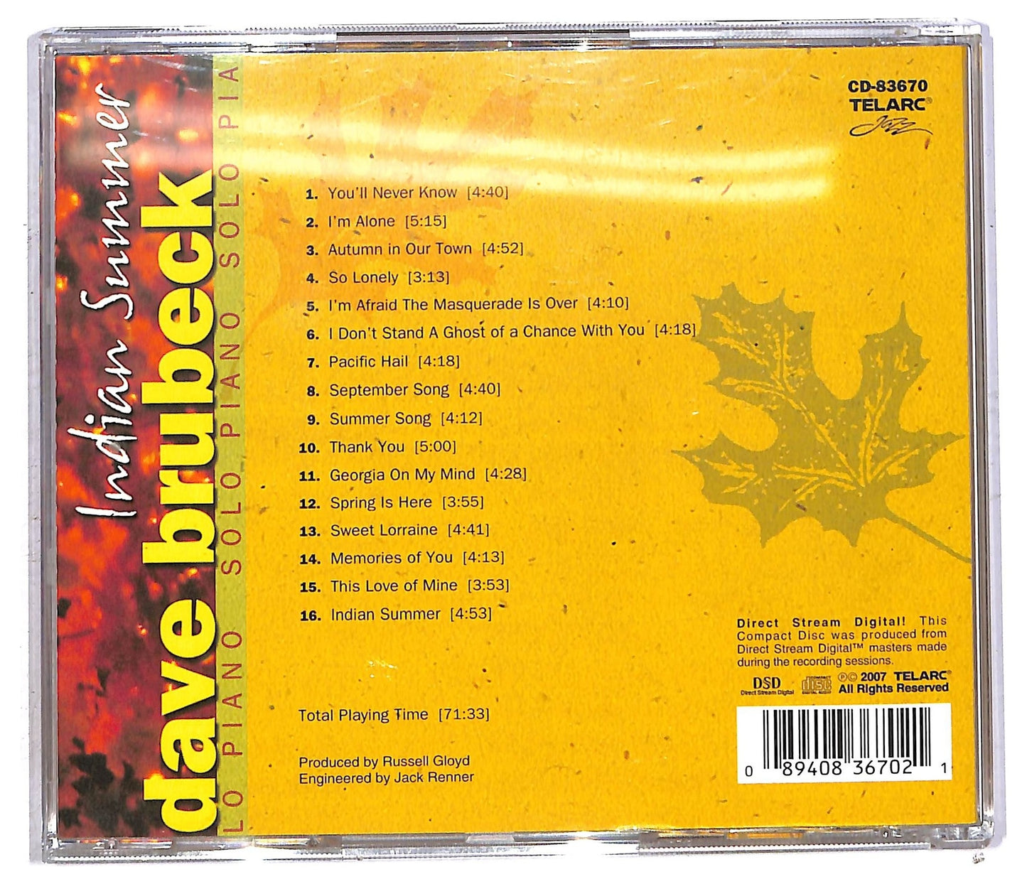 EBOND Dave Brubeck - Indian Summer CD CD092452