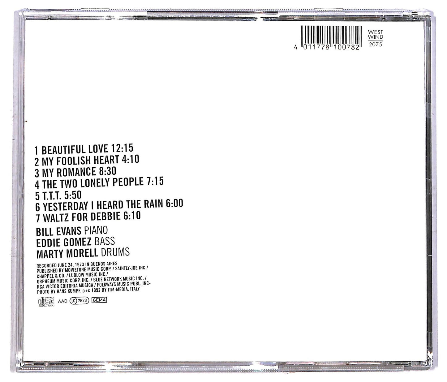 EBOND The Bill Evans Trio - My Foolish Heart CD CD092536