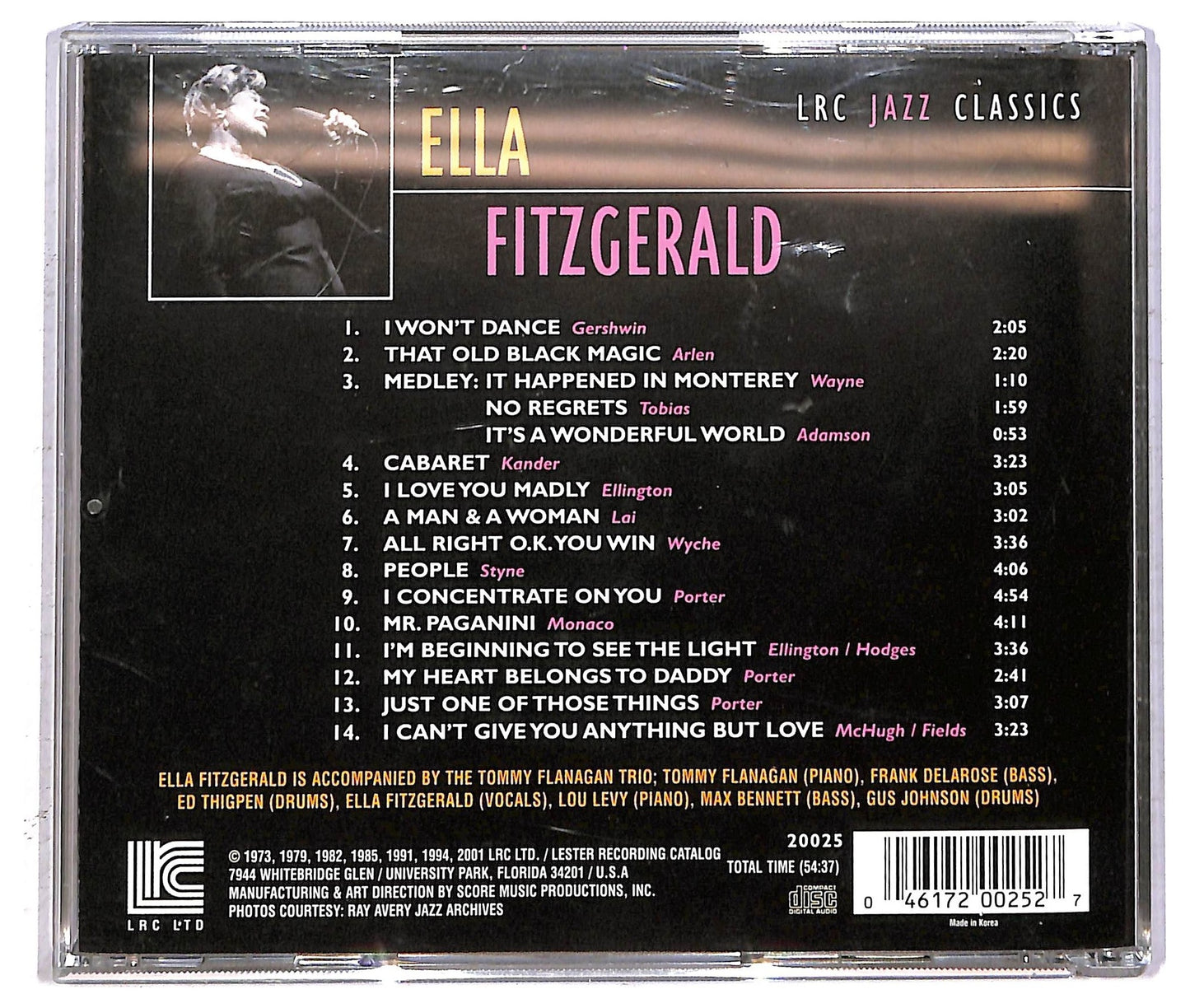 EBOND Ella Fitzgerald With Tommy Flanagan Trio - Cabaret CD CD092553