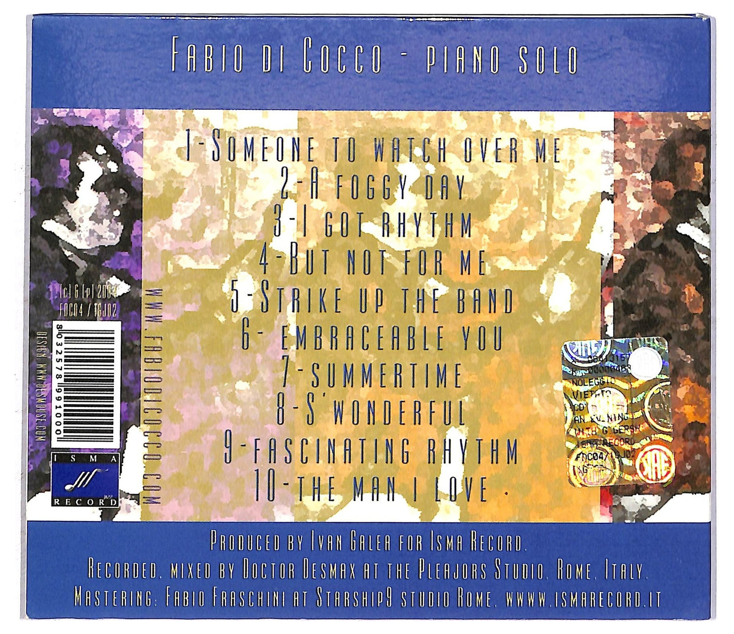 EBOND Fabio di Cocco - Piano Solo CD CD092624