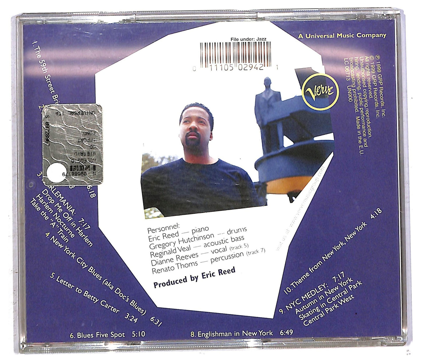 EBOND Eric Reed - Manhattan Melodies CD CD092627