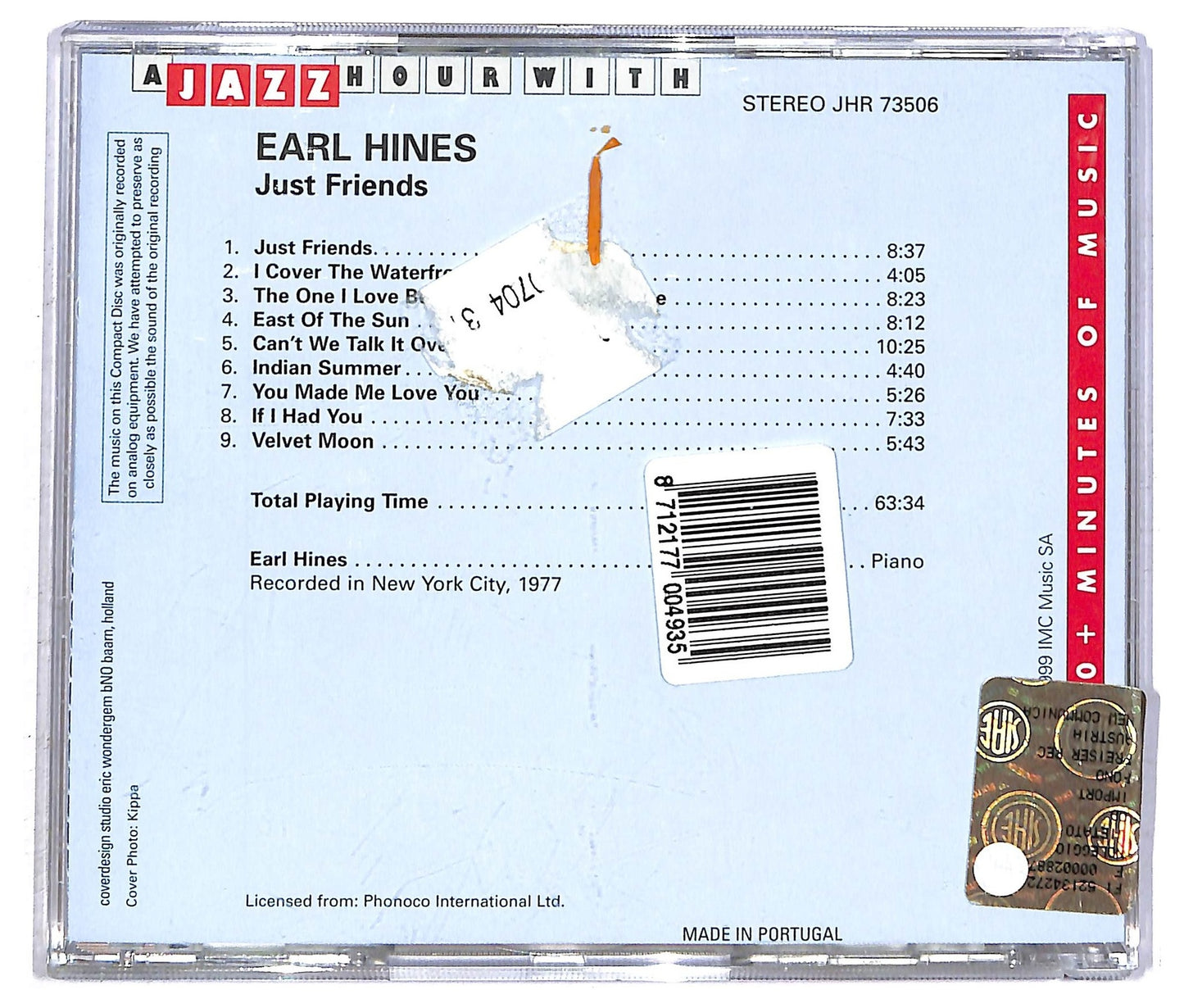 EBOND Earl Hines- Just Friends CD CD092725